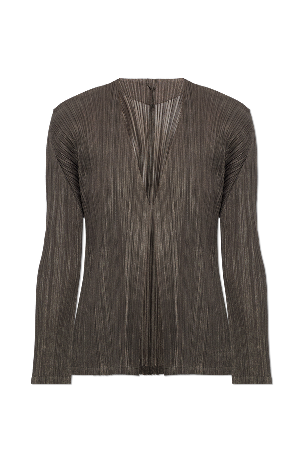 Grey Pleated cardigan Pleats Please Issey Miyake - Vitkac France